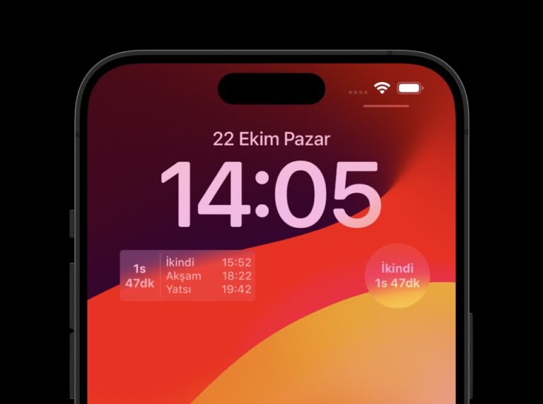Ezan Vakti Widget Kilit Ekran Araç Takımı)